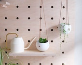Moon pot - Ceramic hanging pot in white, plant hanger, hanging planter, home decor, gift idea