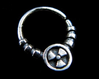 Anello del setto 18g, anello del setto Goth, anello del setto occulto, gioielli del corpo occulto, gioielli per motociclisti, setto cyberpunk, setto steampunk