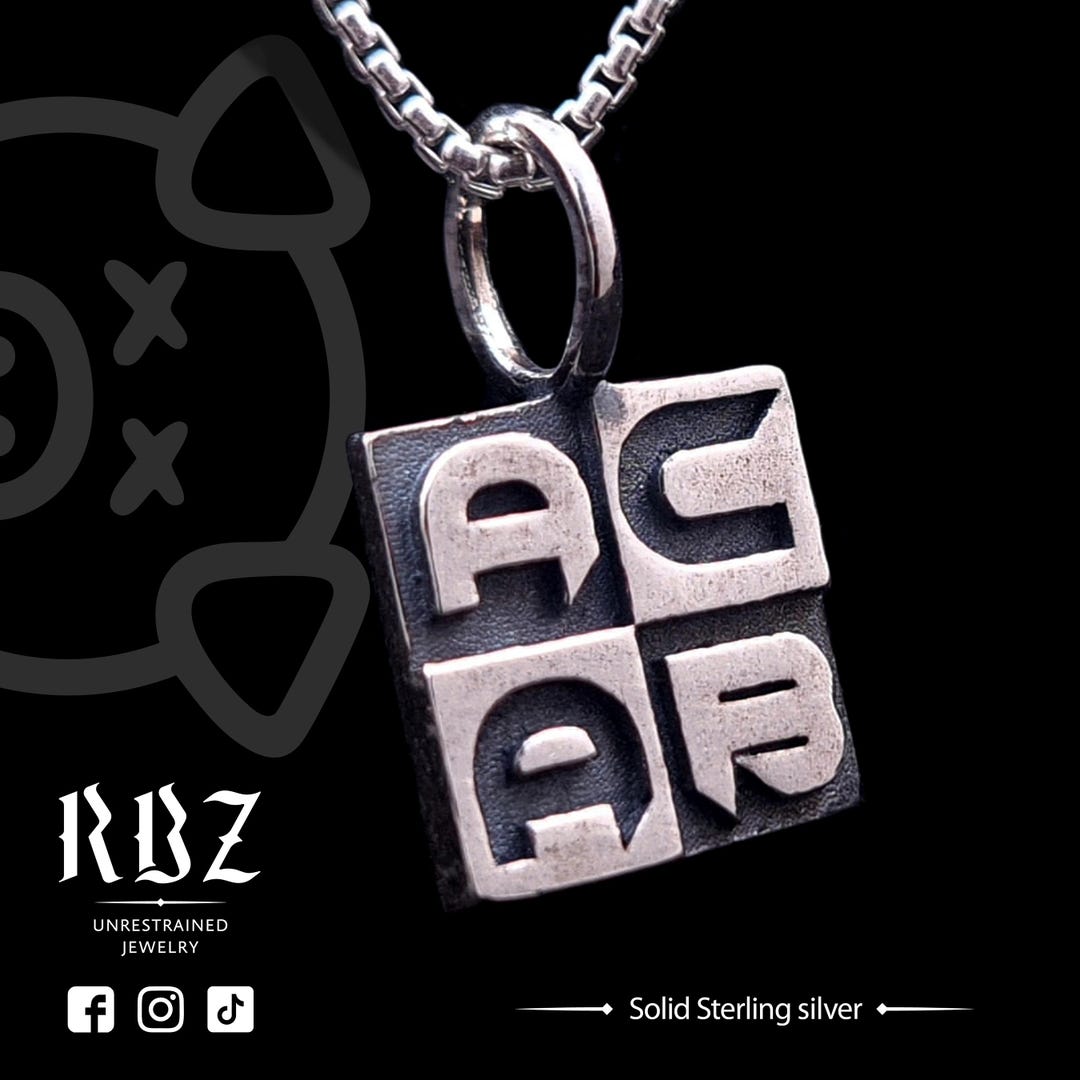 ACAB Punk Necklace, 1312 Pendant, Anarchist Chain, Against Police ...