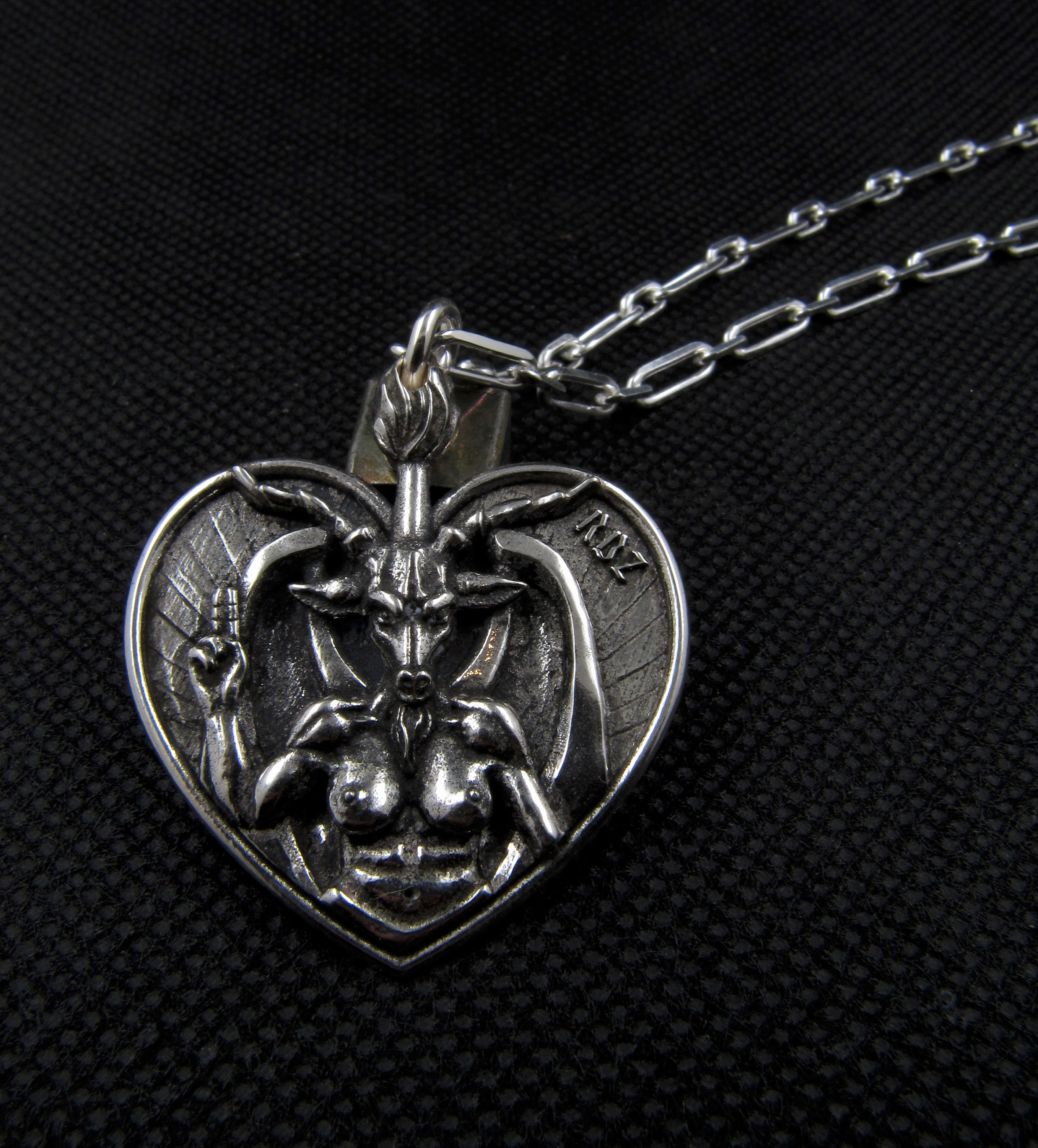 gradualmente Aislante Noche Collar Baphomet Collar Pentagrama Joyas satánicas Colgante - Etsy México