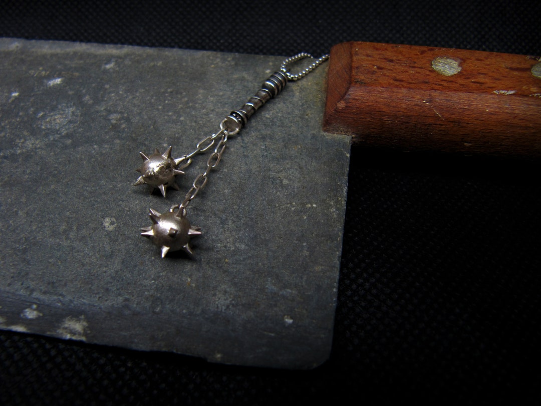 Ball and Chain Spiked Ball Flail Medieval Weapon Morning Star