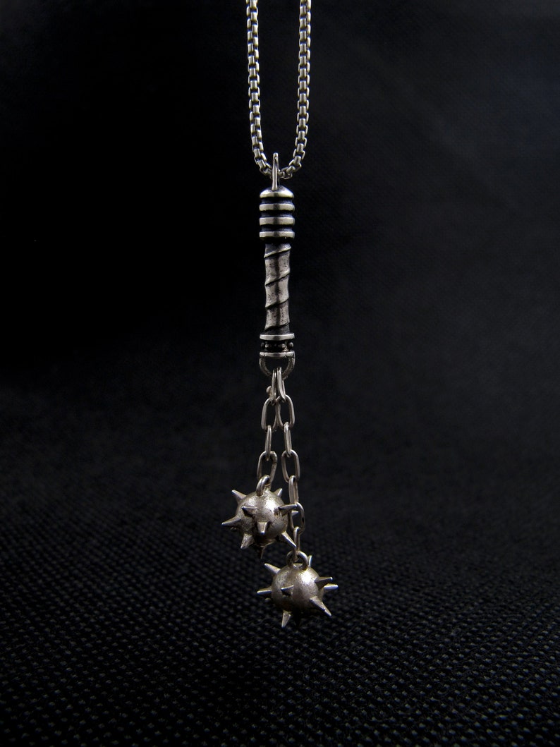 Ball and Chain Spiked Ball Flail Medieval Weapon Morning Etsy