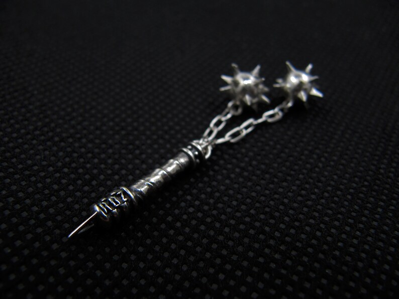 Ball and Chain Spiked Ball Flail Medieval Weapon Morning Etsy
