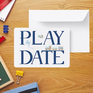 Editable Play Date Invitation Postcard | Canva Template | Instant Download | Double-Sided Printable Kids Invite | Playdate Card