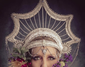 Star Crown Winter Headpiece Ice Queen Crown Snow Queen - Etsy