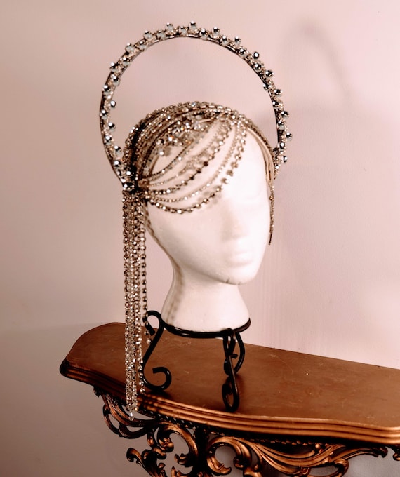 rhinestone halo headpiece