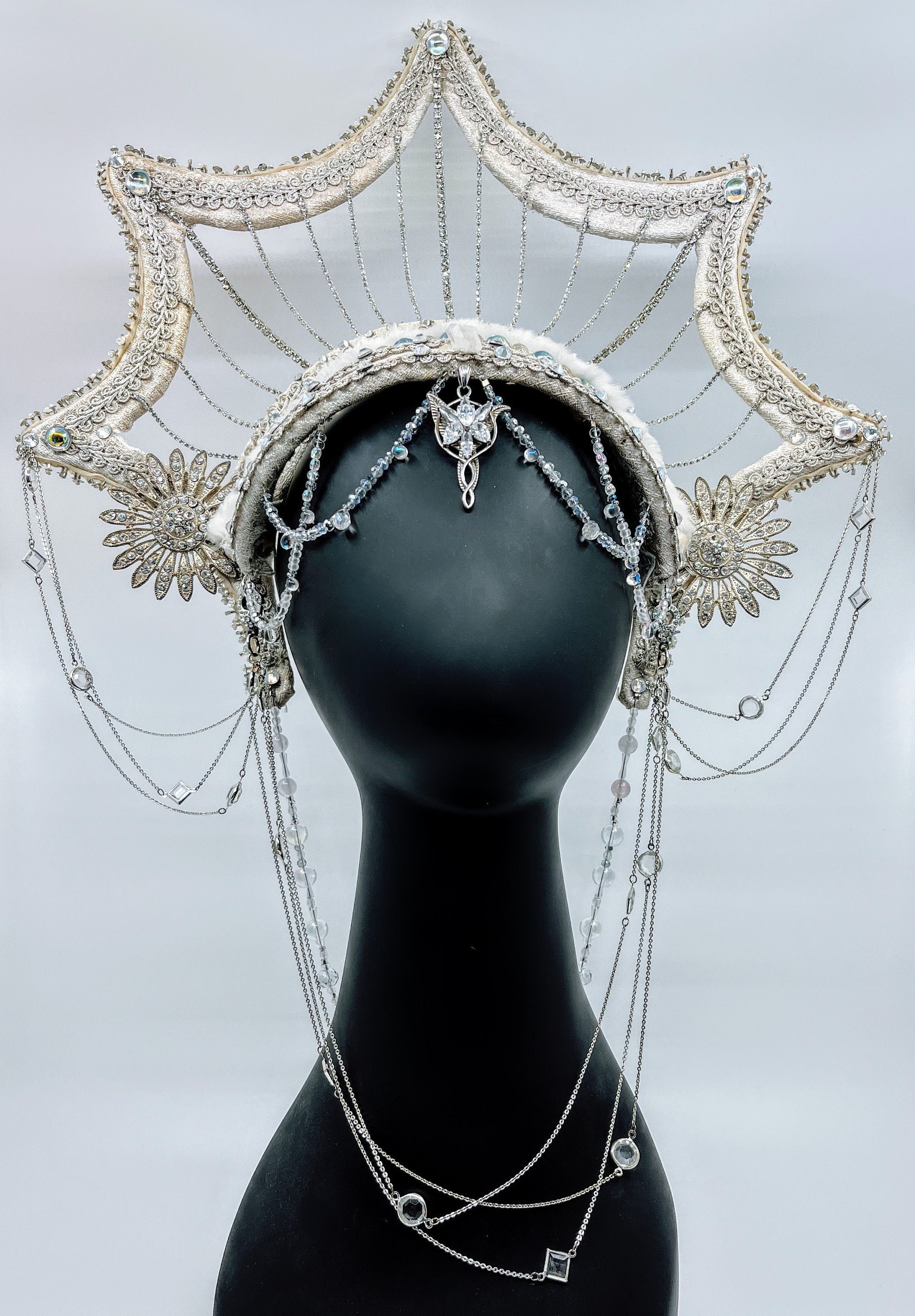 Star Crown Winter Headpiece Ice Queen Crown Snow Queen - Etsy