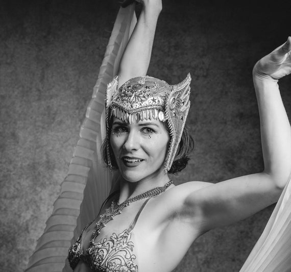 Warrior Goddess Valkyrie Helm - Silver. Burning Man Headpiece, Winged Helmet, Silver Cap with Wings
