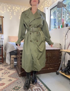 Army Trench Coat - Etsy