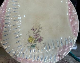 Antique “Majolica” Napkin Pkate