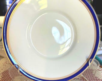 Raynaud Ceralene Diplomat Cobalt Blue Limoges dessert plate, mint condition