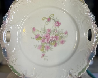 Vintage Bavarian Cake/Serving plate with handles