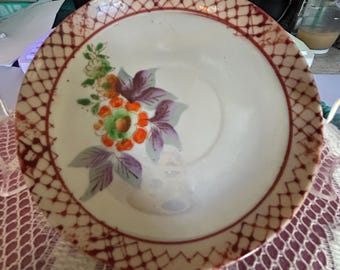 Vintage “Occupied Japan” butter pat | saucer | plate, handpainted.