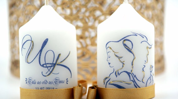 Disney Wedding Favors Candle Wedding Favor Beauty And The Etsy