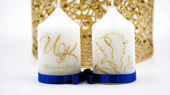 Beauty And The Beast Wedding Disney Wedding Favors Candle Etsy
