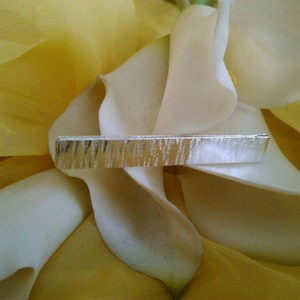 Sterling silver double sided tie slide