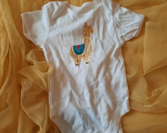 Cotton Llama Baby Vest