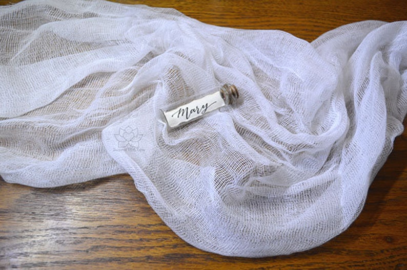 Custom Personalized Calligraphy Mini Glass Bottle Name Place Etsy