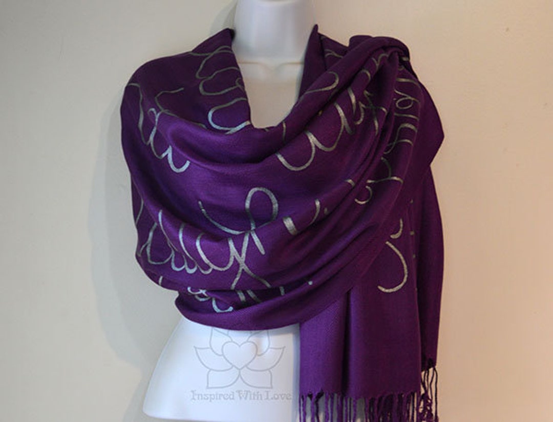 Custom She is Clothed With Strength and Dignity Script Shawl - Etsy