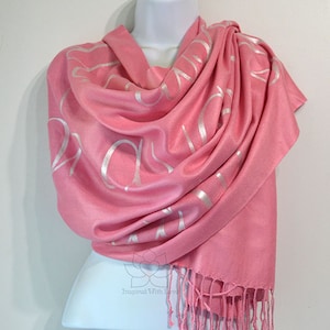 Lokah Samastah Sukhino Bhavantu OM Shanti shawl, Mantra Yoga Vegan Scarf, Sanskrit Meditation Scarf, Yoga Teacher Gift, Spiritual Shawl