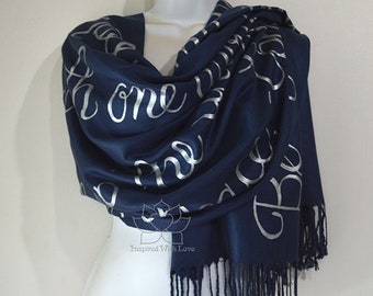 Custom Ephesians 4:2-3 - Be completely humble and gentle, Unity of Spirit Scripture Christian bible verse scarf, Prayer Shawl gifts for her