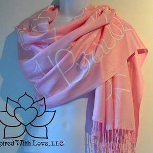 Custom Script Scarf, Personalized Hidden Secret Message Bridesmaid Proposal Wedding Gifts, Friendship Quote Shawl (Viscose/Acrylic Blend)