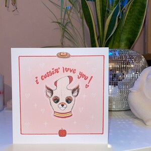 Fantástica tarjeta de San Valentín con el mensaje "Te maldigo, te amo" de Mr. Fox