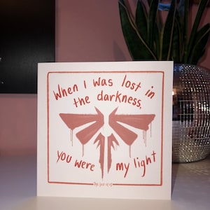 Horror Valentijnsdagkaart Fireflies TLOU Clicker Birthday Love Card