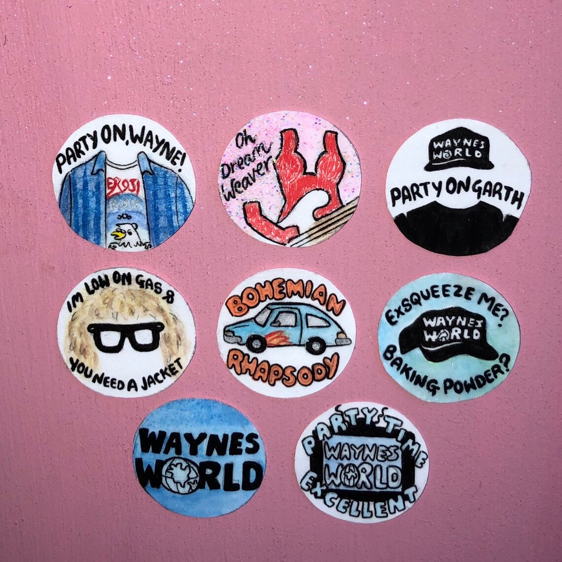 Wayne's World Pin Badge Handmade Collection - Etsy