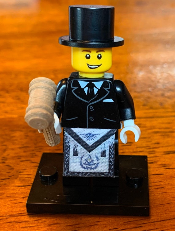 Freemason Figure With Gavel and Apron 