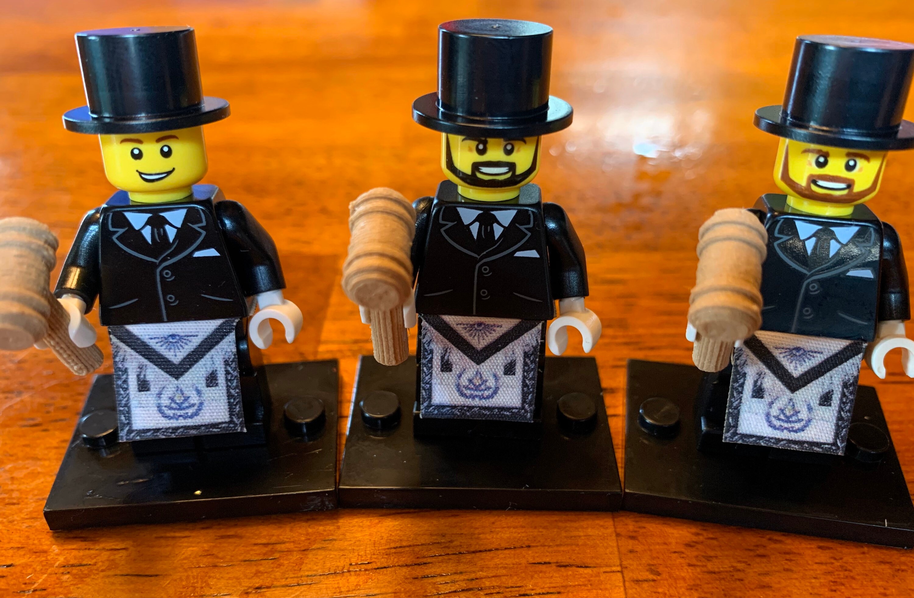 Freemason Figure With Gavel and Apron 