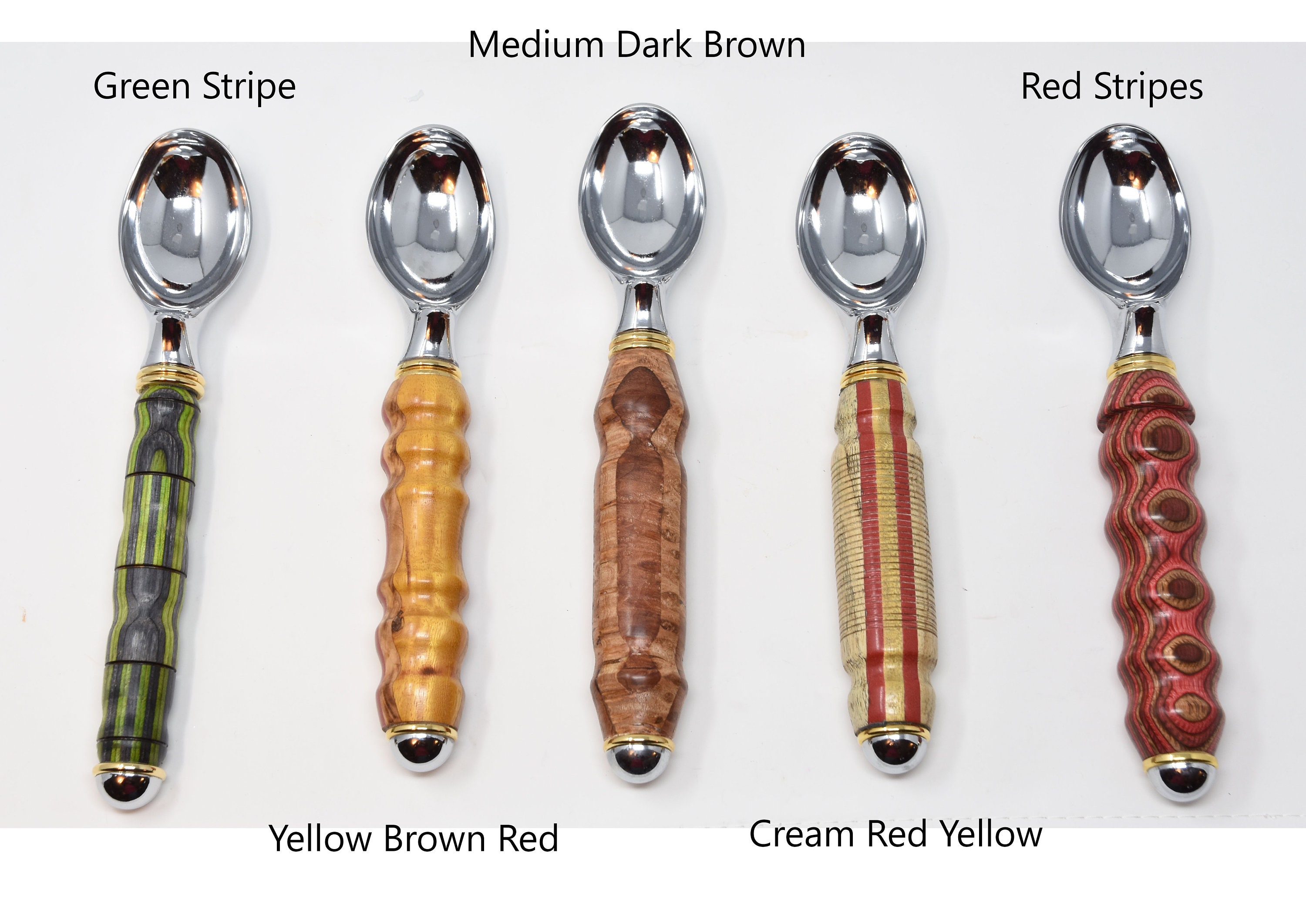 Ice Cream Scoop With Hand turned Wooden Handle Etsy