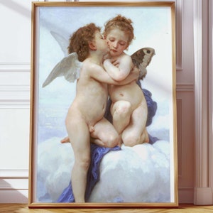 Angels and cherubs prints Angel Canvas print Angel wall art Angel painting pictures artwork Angel art for Children Kids Boys Girls decor