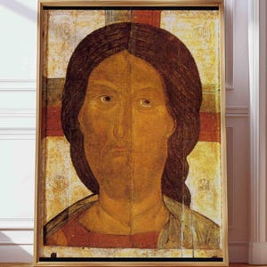 Russian icon Byzantine icon Orthodox icon POSTER PRINT A4-A3 Catholic icons Jesus print Jesus picture Jesus piece Christ Pantocrator Art