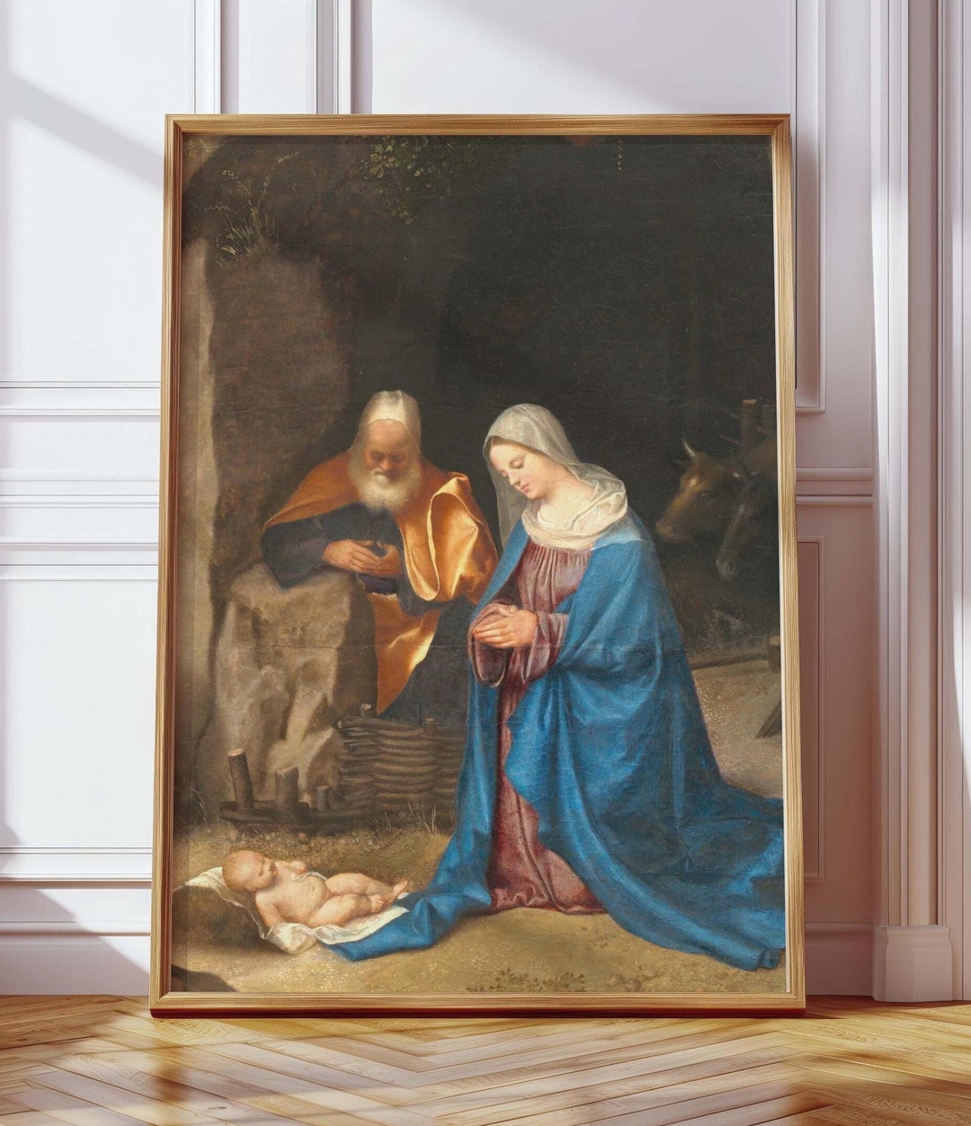 Holy Family Nativity Scene POSTER Virgin Mary Print St Joseph Jesus ...