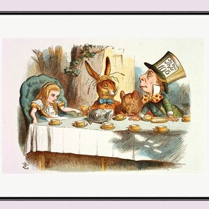 Alice in Wonderland POSTER Kids Children Wall Art Alice in Wonderland Wall Art Lewis Carroll Nursery Kids Poster Kids Room Poster Art #9