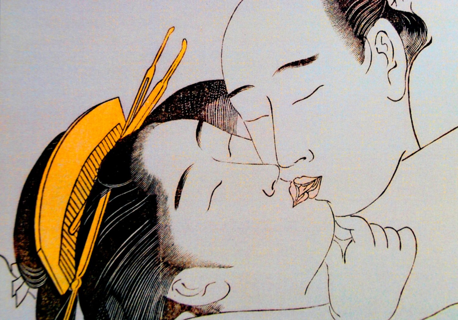一点もの］絵画 日本画 キス Kiss