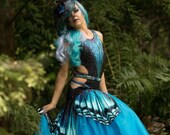 Stunning Ballroom Smooth dress, Butterfly dance costume, Blue dance dress