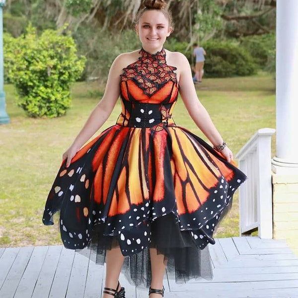 Butterfly Dress Etsy