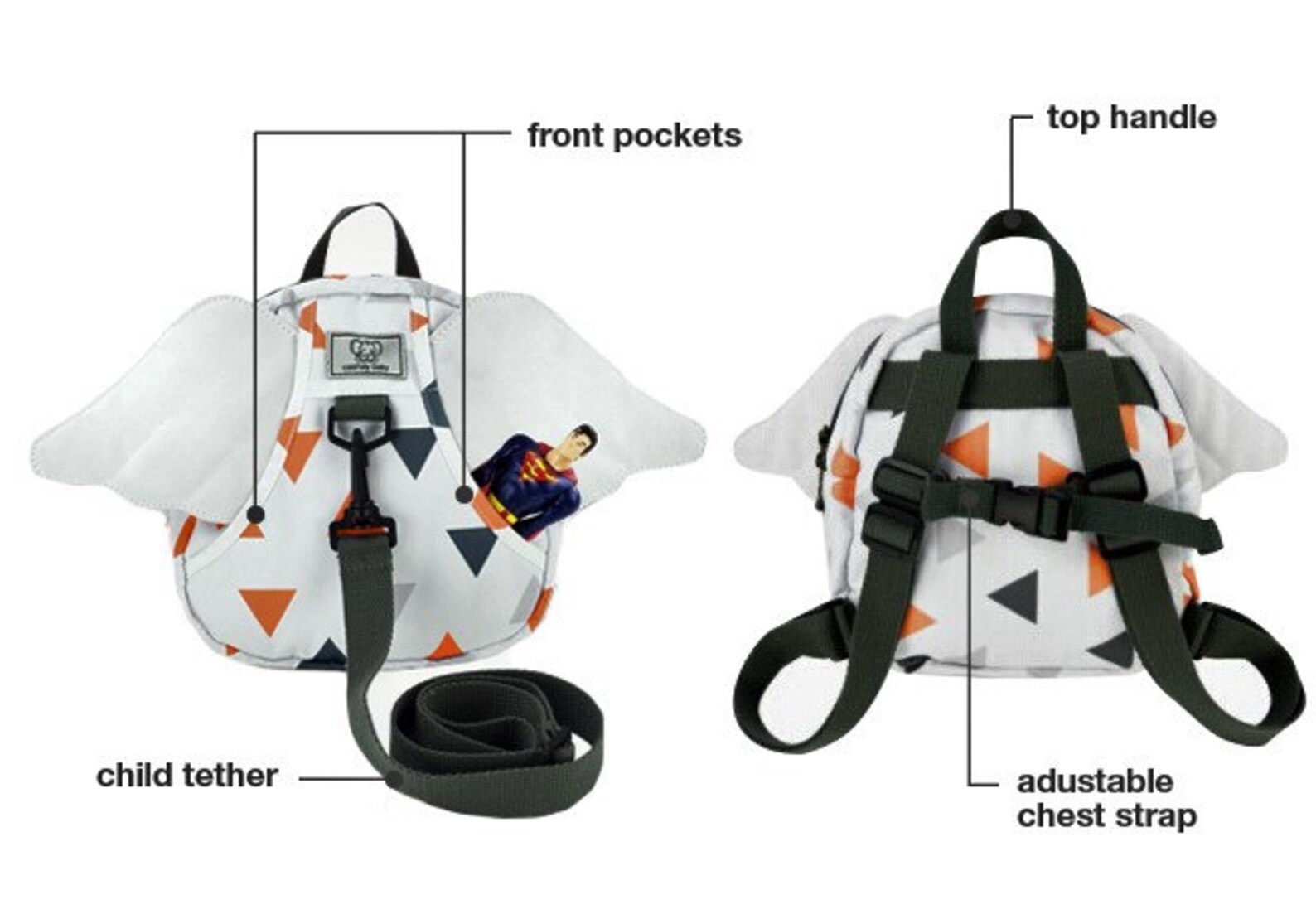 Toddler Safety Harness and Backpack Baby Backpack Baby Etsy