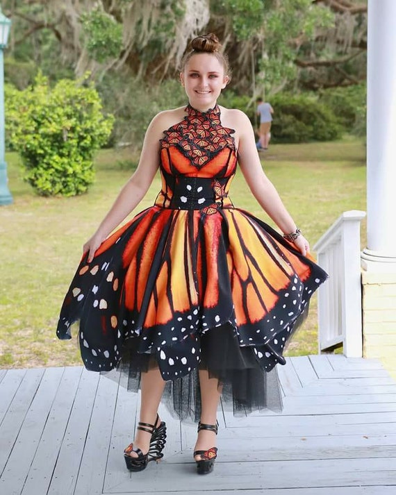 Evening / Prom / Party Monarch Butterfly Dress | Etsy