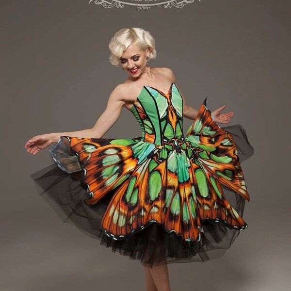 Butterfly Dress Etsy