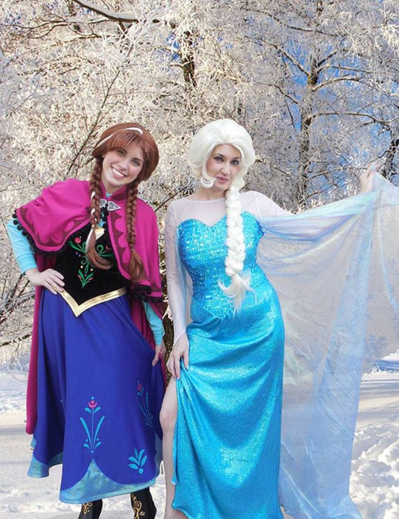 Elsa and Anna Frozen costumes | Etsy