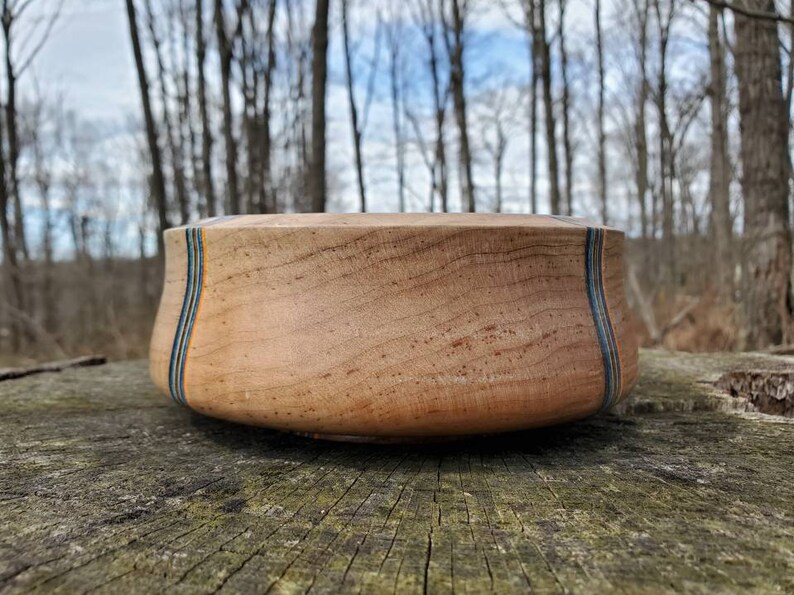 Curly maple X bowl