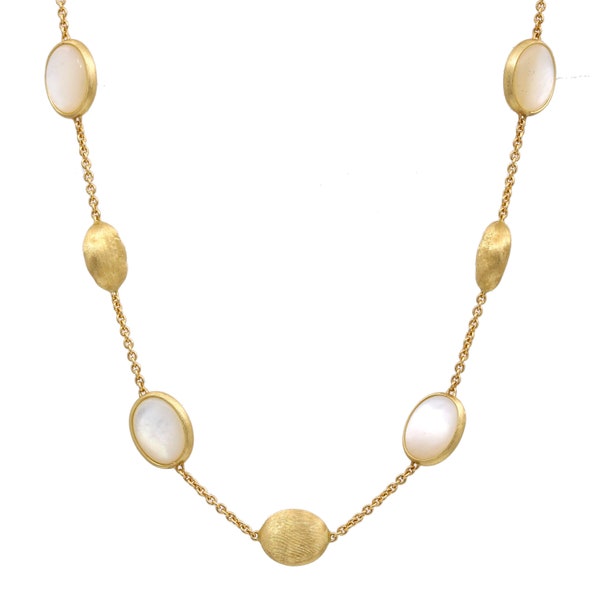 Marco Bicego Siviglia Limited Edition Necklace Mother of Pearl Beads Stations