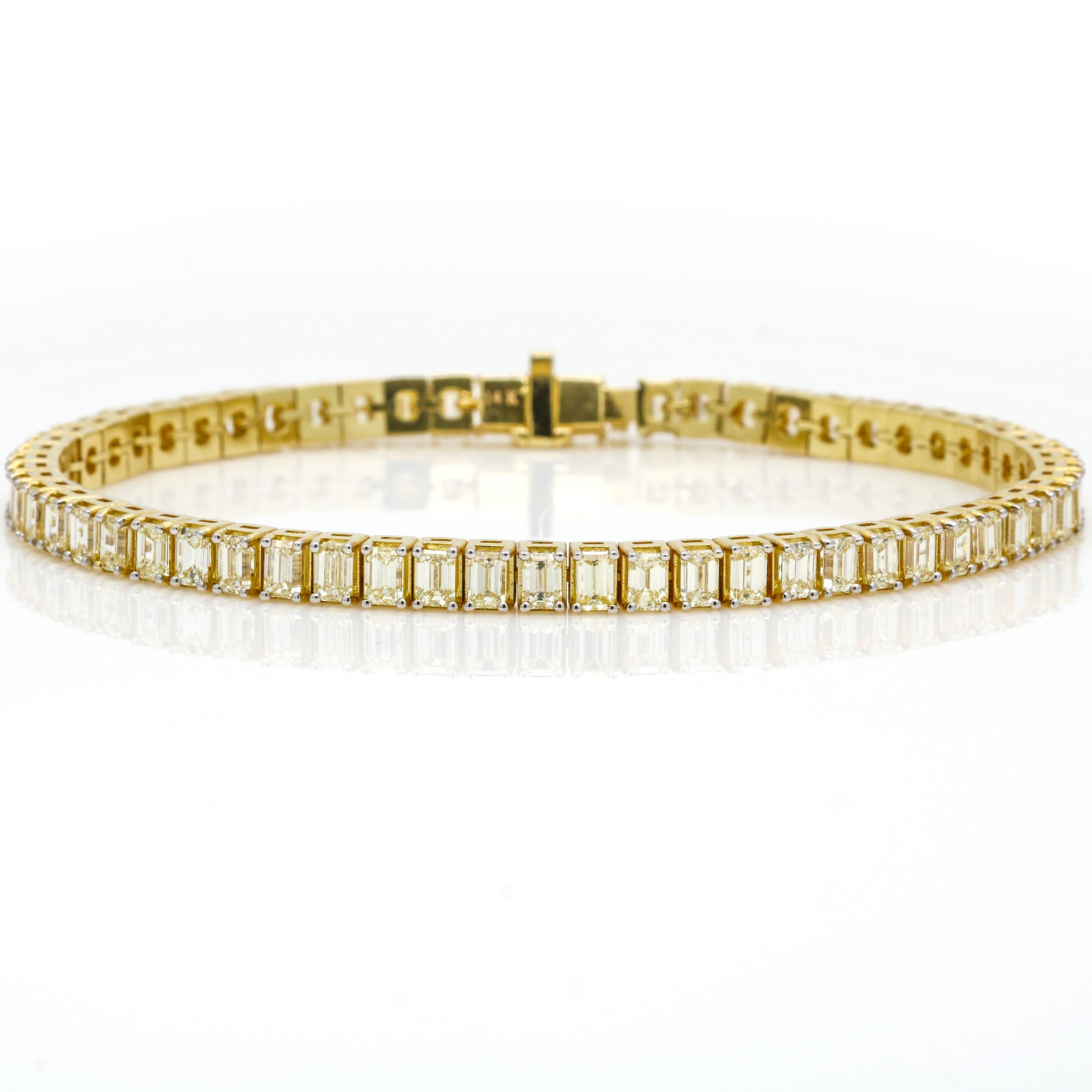 Amazon.com: Madina Jewelry 4.00 ct Ladies Princess Cut Diamond Tennis  Bracelet in Channel Setting: Clothing, Shoes & Jewelry