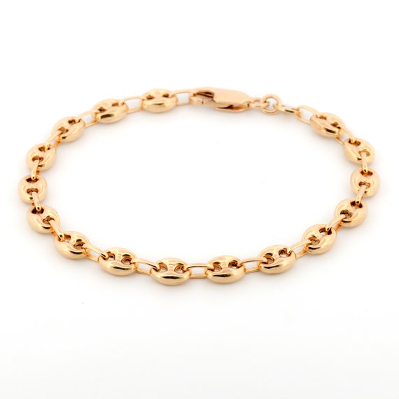 Mariier's Puff "Gucci" Link 6mm Chain Bracelet in… - image 1
