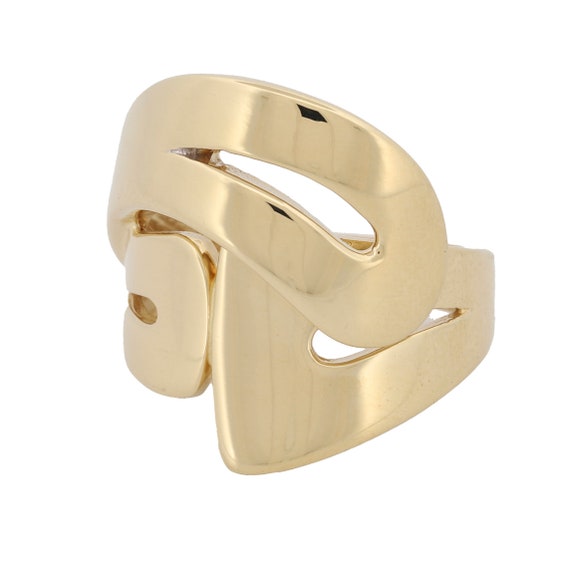Retro statement ring in - Gem