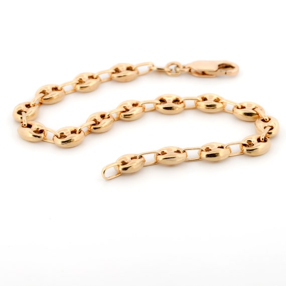 Mariier's Puff "Gucci" Link 6mm Chain Bracelet in… - image 6