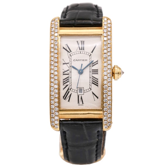 Women's Cartier Tank Americaine in 18k Yellow Gol… - image 1